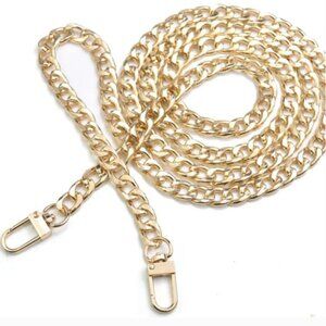 !!New!!  Crossbody Chain for Bag/Wallet in Light Gold - 47"